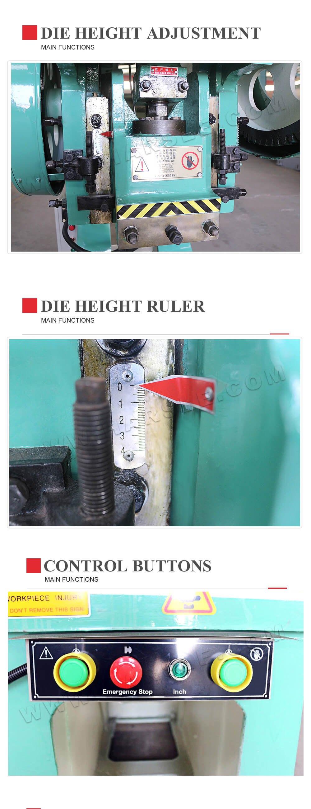 High precision sheet metal punching machine J23 power press of 80 Ton