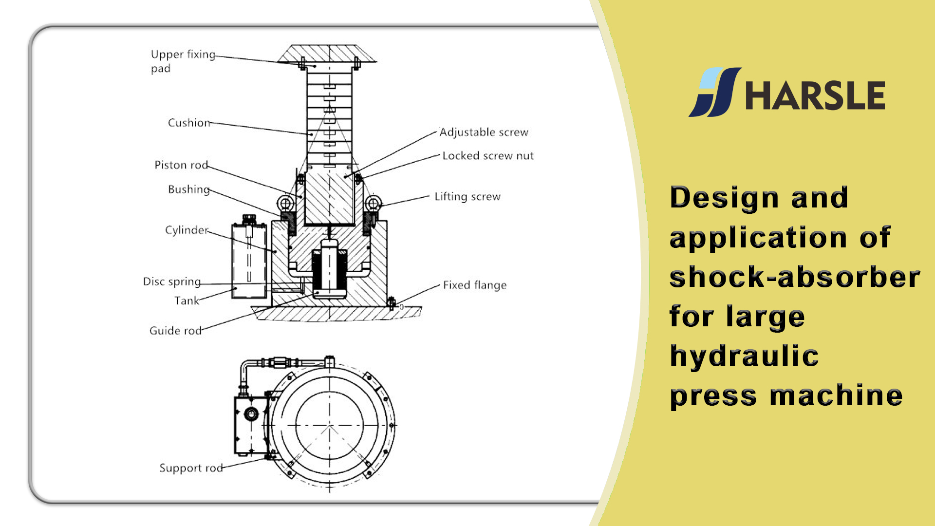 Design And Application Of Shock Absorber For Large Hydraulic Press Machine Harsle Machine