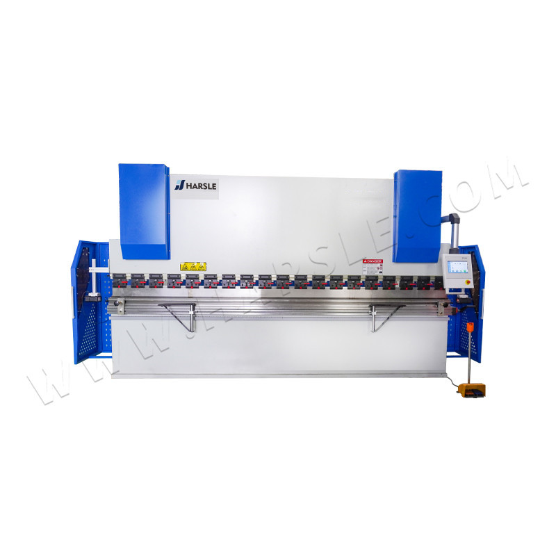 WC67K-125T/3200 Sheet Metal Press Brake Machine with TP10S Touch Screen Control and Manual Crowning
