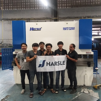 Hydraulic Press Brake, Shearing Machine and Notching Machine for Thailand customer, HARSLE's feedback